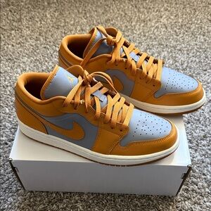 Air Jordan 1 Low Cement Grey/Chutney-Sail (orangey and grey)